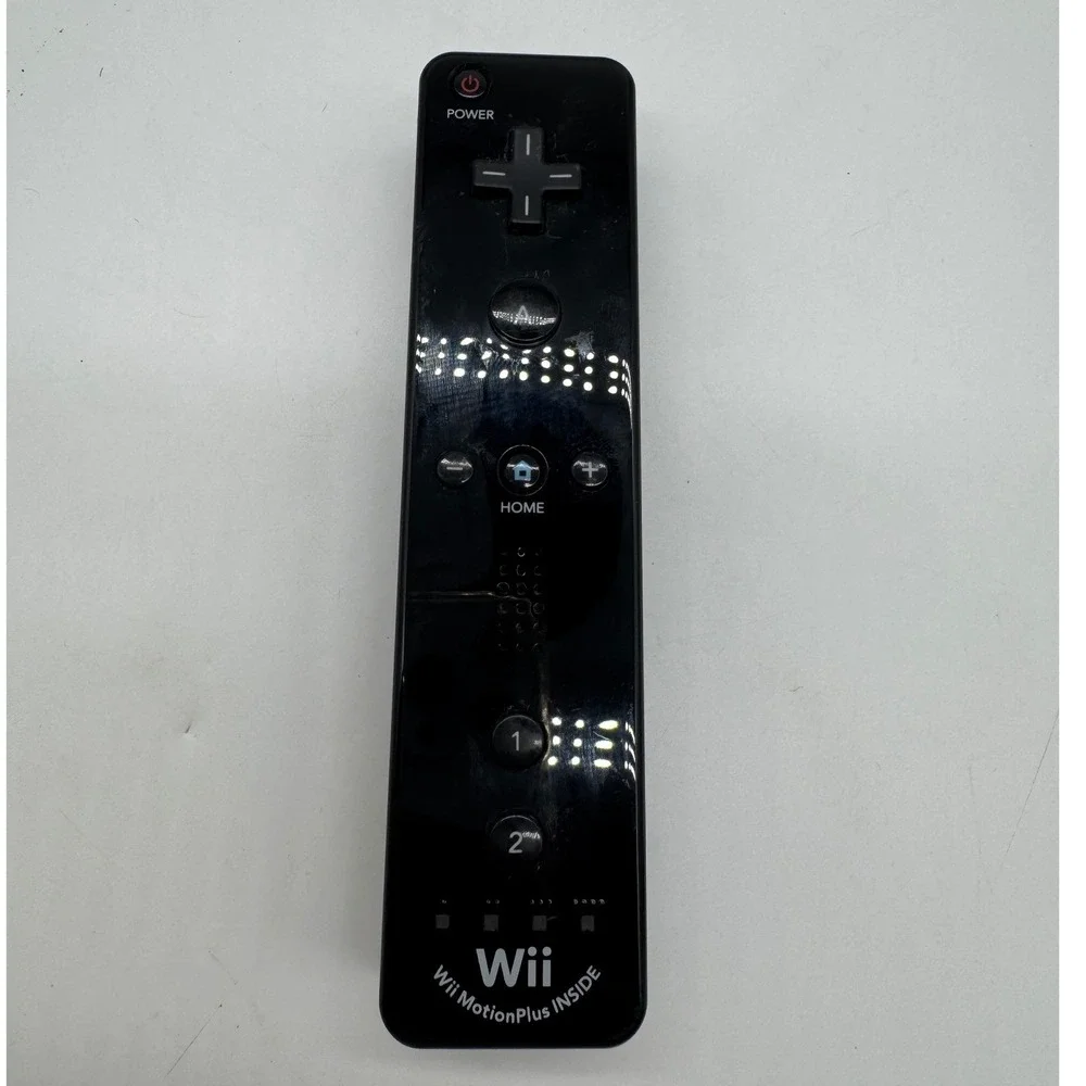 Nintendo Wii Remote Plus RVL-036 Black MotionPlus Inside Controller Official
